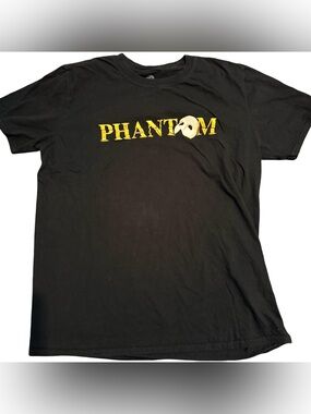 Phantom of the Opera T-Shirt Unisex Adults Size L Black Graphic Logo